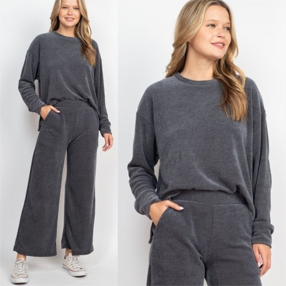 ultra soft gray 2 piece set - Picture 2 of 8